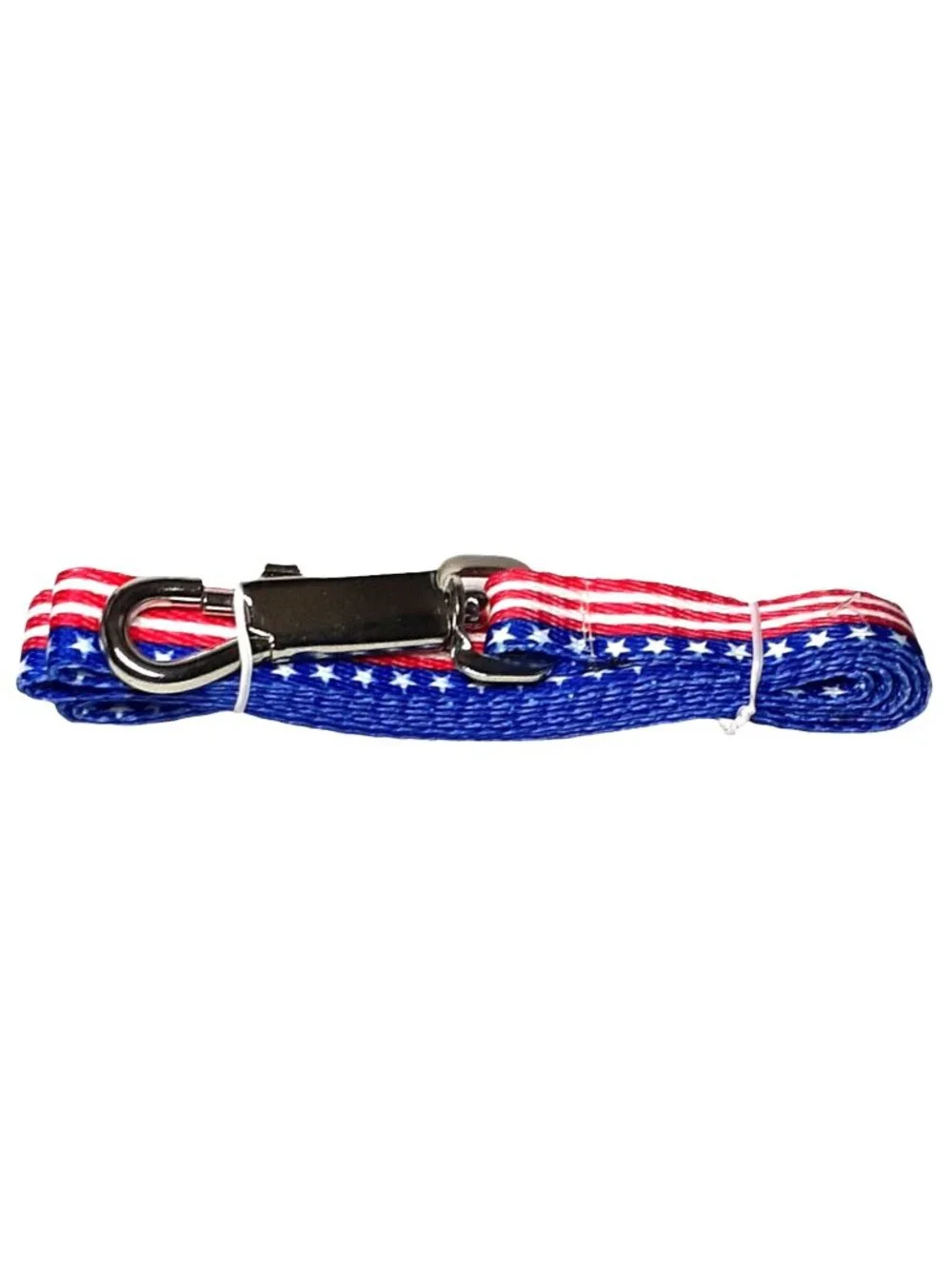 Dog Leash Patriotic Red White Blue Stars Stripes 4th of July .75